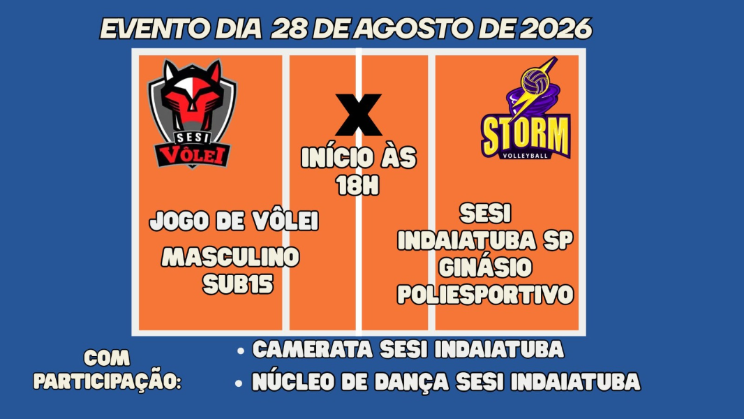 Image Amistoso SESI Esporte x Storm Volleyball
