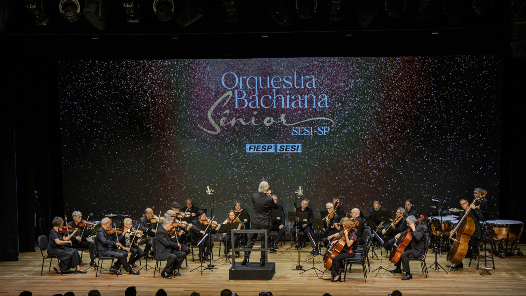 Image Orquestra Bachiana Sênior SESI-SP sob a regência de Laércio Sinhorelli Diniz - Circulação