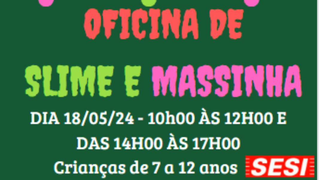 Image Oficina de Slime e Massinha - 14h00 às 17h00