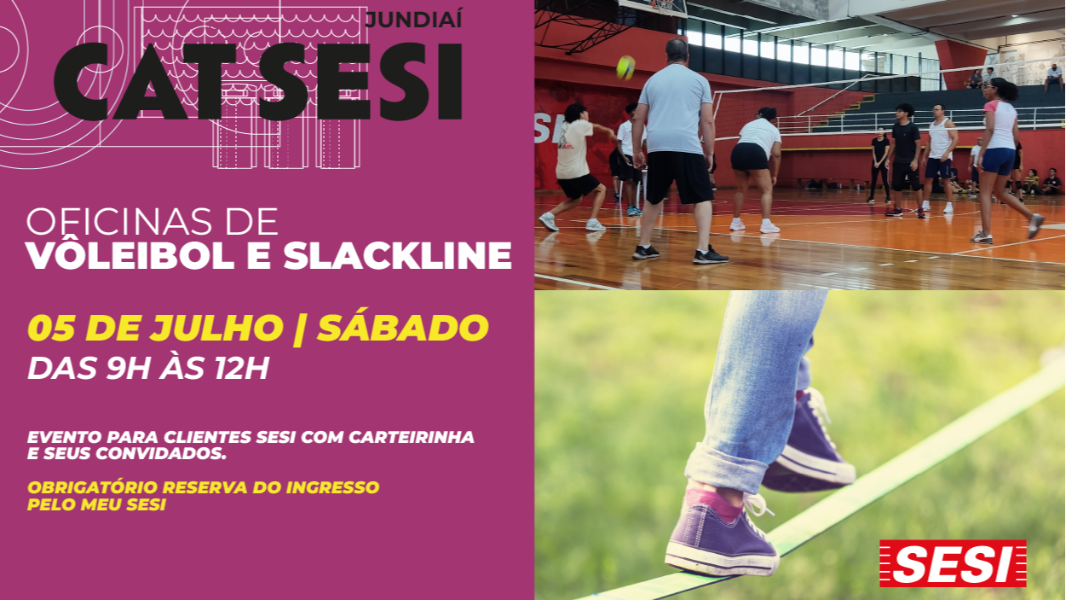 Image Oficinas de Vôleibol e Slackline