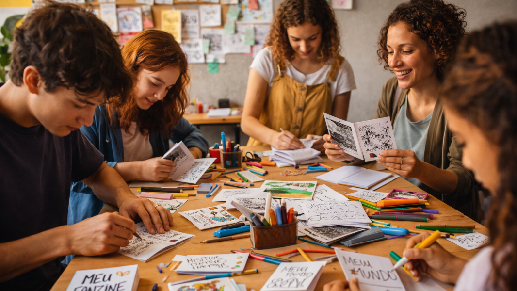 Image Oficina de Zine - Livreto de Bolso