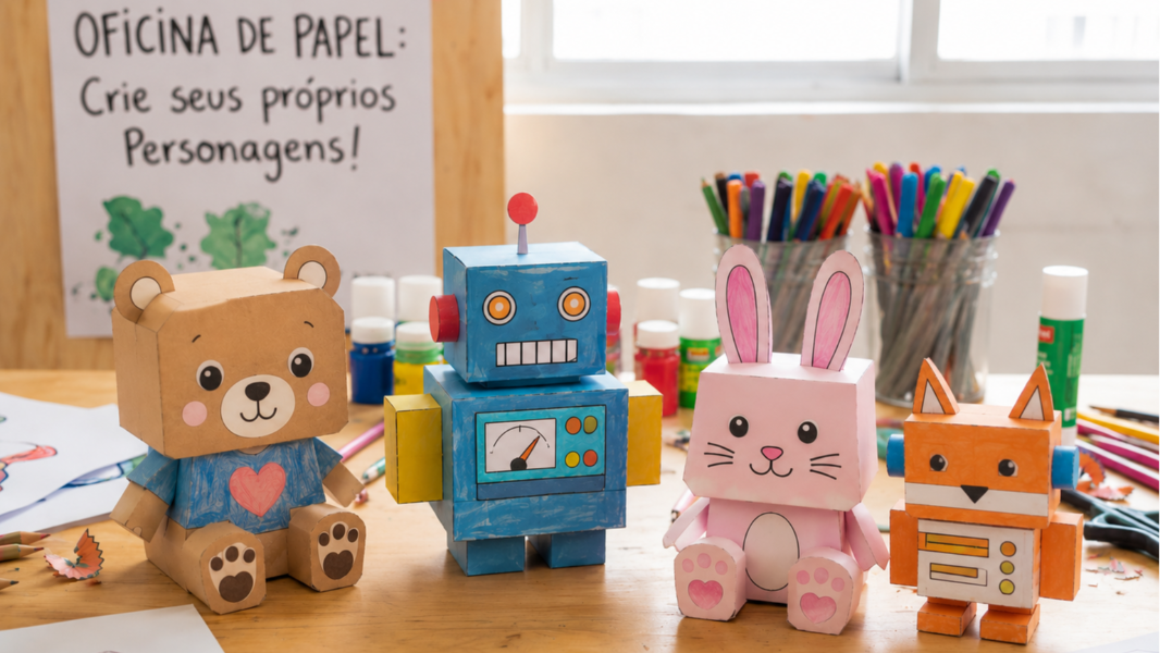 Image  "Brinca Papel - Oficina de Paper Toy"!