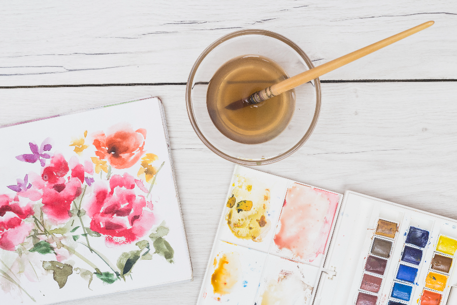 Image Imã de Geladeira em Aquarela