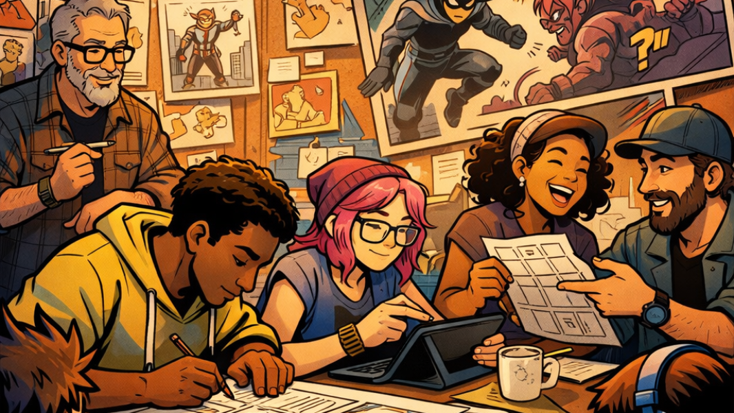 Image Oficina de introdução a linguagem dos quadrinhos