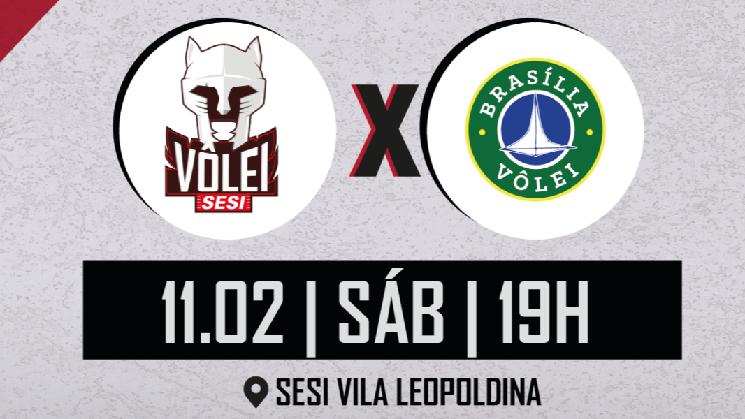 Image Sesi-SP x Brasília Vôlei
