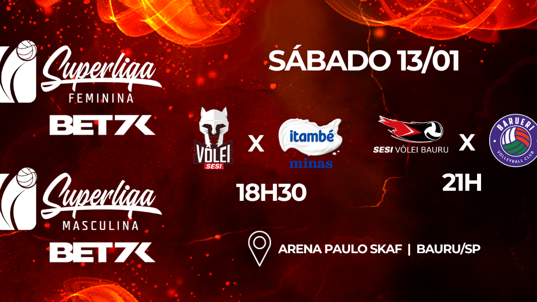Image Sesi Vôlei x Itambé Minas I Sesi Vôlei Bauru x Barueri