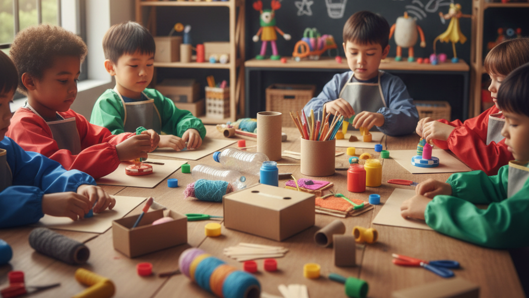 Image Oficina de Brinquedos com Materiais Recicláveis