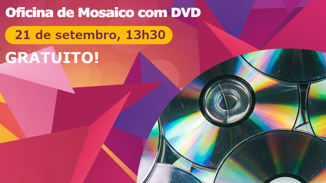 Image Oficina de Mosaico com DVD