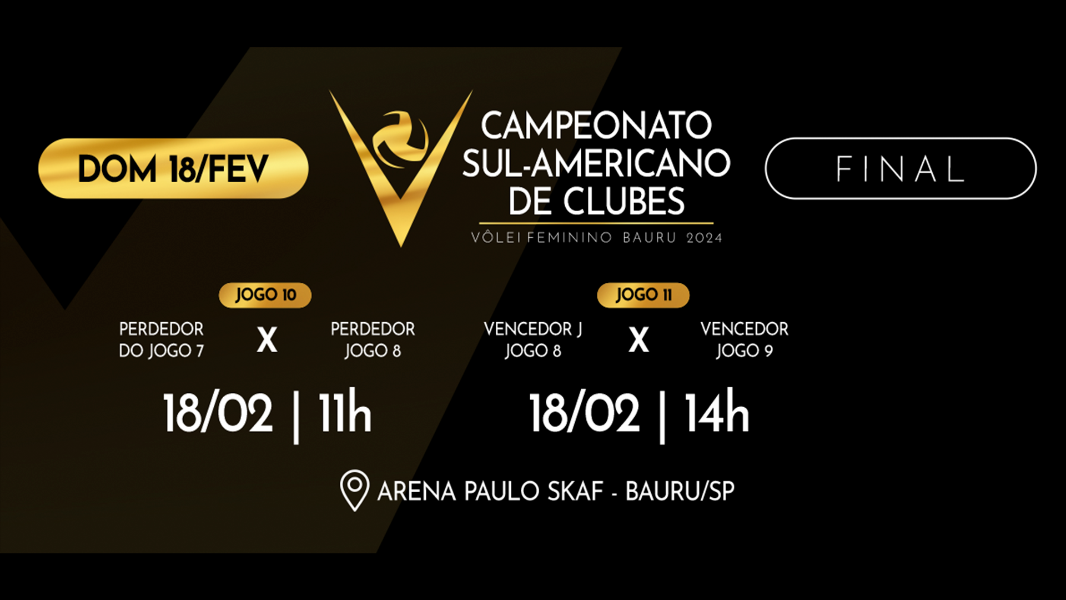 Image Final - Campeonato Sul-Americano Feminino de Clubes 2024 - Vôlei