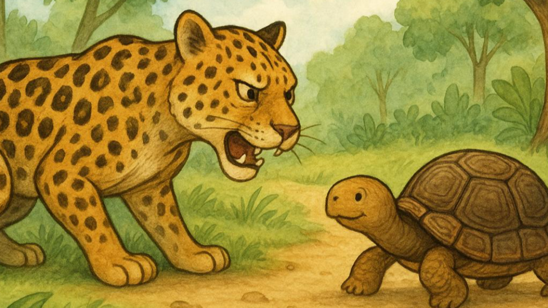 Image Contação de Histórias:  A Onça e o Jabuti