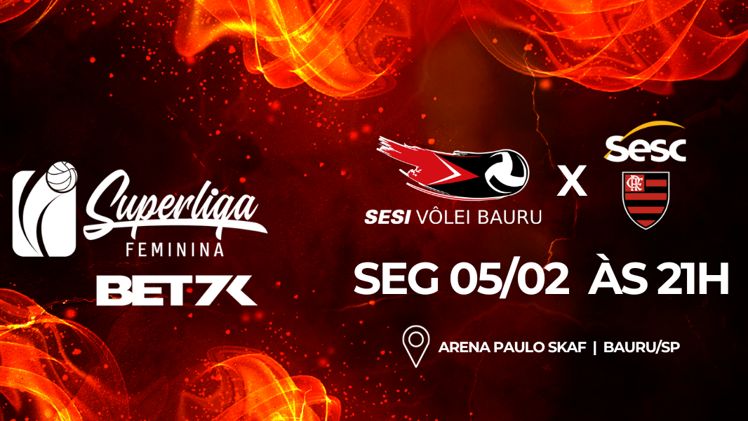 Image Sesi Vôlei Bauru x Sesc RJ Flamengo