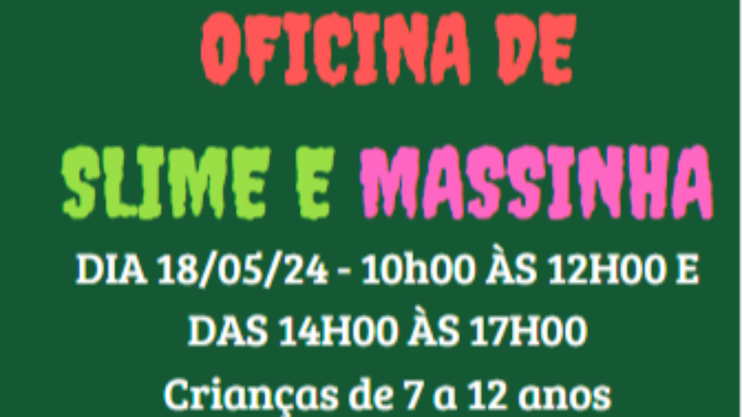 Image Oficina de Slime e Massinha - 10h00 às 12h00