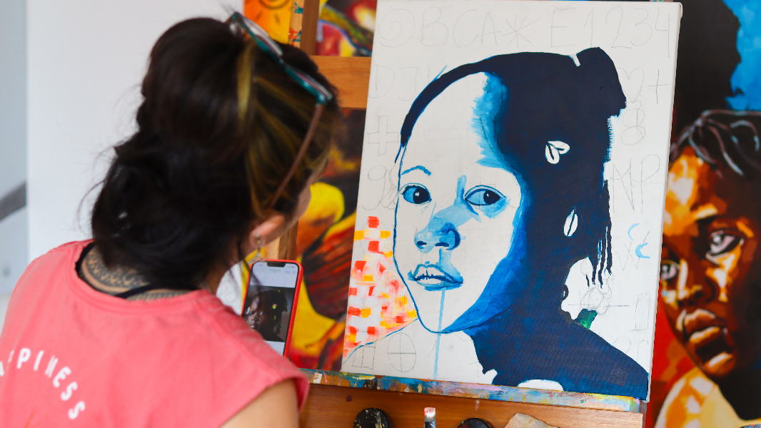 Image Oficina “Técnicas Iniciais De Pintura Em Acrílico Com Paulo Chavonga”