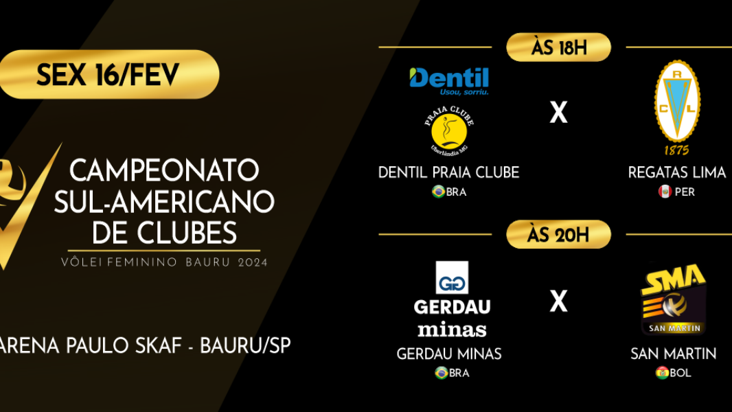 Image Dia 3 - Campeonato Sul-Americano Feminino de Clubes 2024 - Vôlei